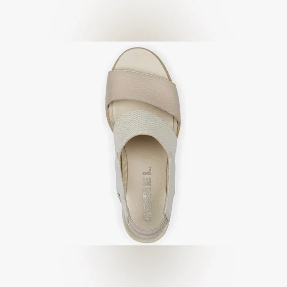 NEW Sorel Joanie II Slingback Sea Salt 7.5 Wedge Sandals - Picture 5 of 7